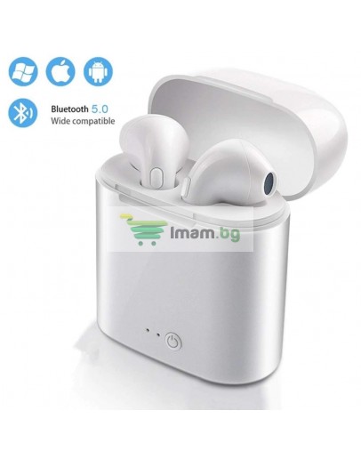 Безжични Bluetooth слушалки i7S AirPods